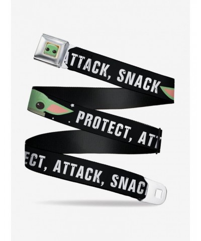 Buckle-Down Star Wars The Mandalorian The Child Protect Attack Snack Seatbelt Belt $8.22 Belts
