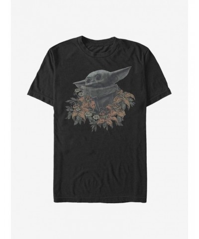 Star Wars The Mandalorian Flower The Child T-Shirt $10.04 T-Shirts