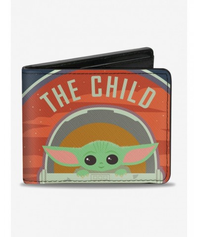 Star Wars The Mandalorian The Child Chibi Pod Pose Bi-fold Wallet $9.61 Wallets