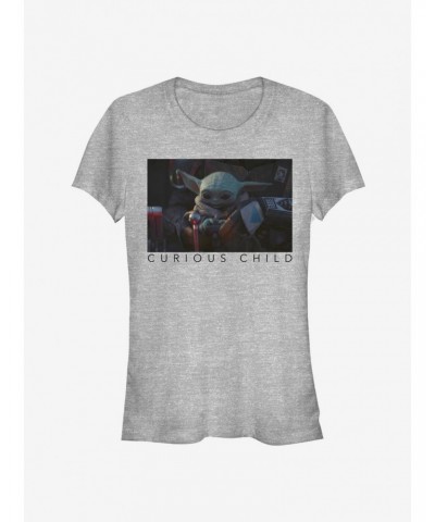 Star Wars The Mandalorian The Child Curious Photoreal Girls T-Shirt $10.46 T-Shirts
