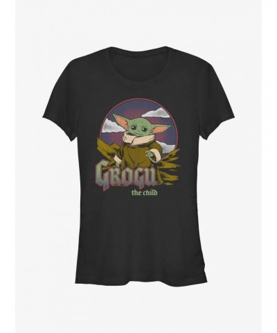 Star Wars The Mandalorian Grogu The Child Vintage Girls T-Shirt $9.71 T-Shirts