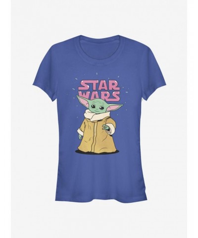 Star Wars The Mandalorian The Child Stance Girls T-Shirt $11.45 T-Shirts