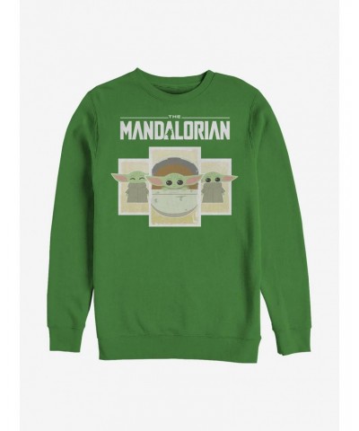 Star Wars The Mandalorian The Child Boxes Crew Sweatshirt $12.99 Sweatshirts
