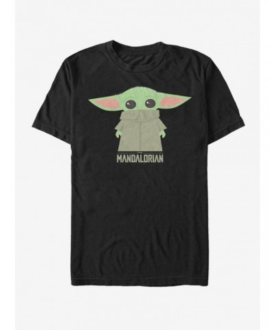 The Mandalorian The Child Covered Face T-Shirt $7.41 T-Shirts