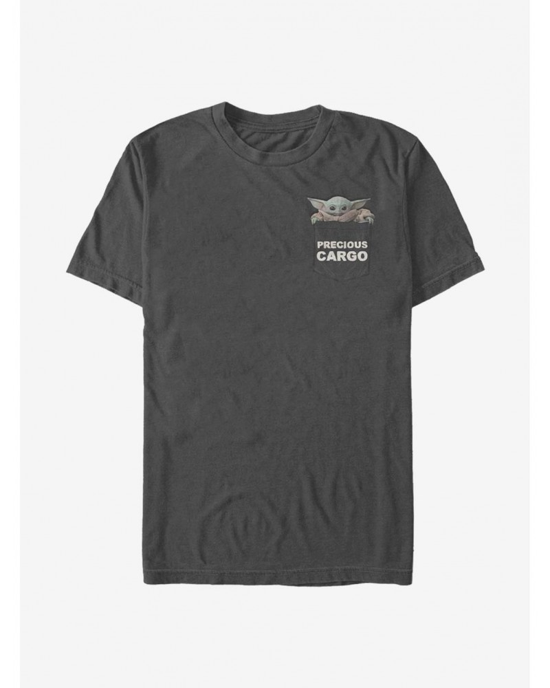Star Wars The Mandalorian The Child Badge Precious Cargo T-Shirt $9.80 T-Shirts