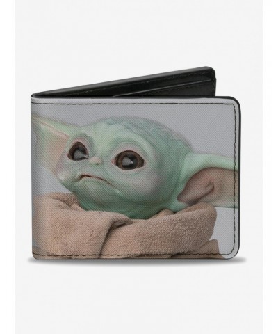 Star Wars The Mandalorian The Child This Is My Good Side Grey Bifold Wallet $6.24 Wallets