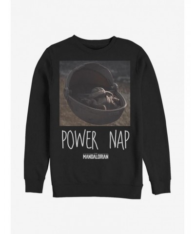 Star Wars The Mandalorian The Child Power Nap Crew Sweatshirt $12.10 Sweatshirts