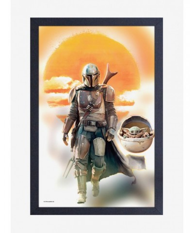 Star Wars The Mandalorian Mando & The Child Framed Poster $11.45 Posters