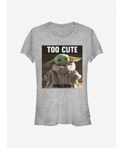 Star Wars The Mandalorian The Child Too Cute Girls T-Shirt $8.96 T-Shirts